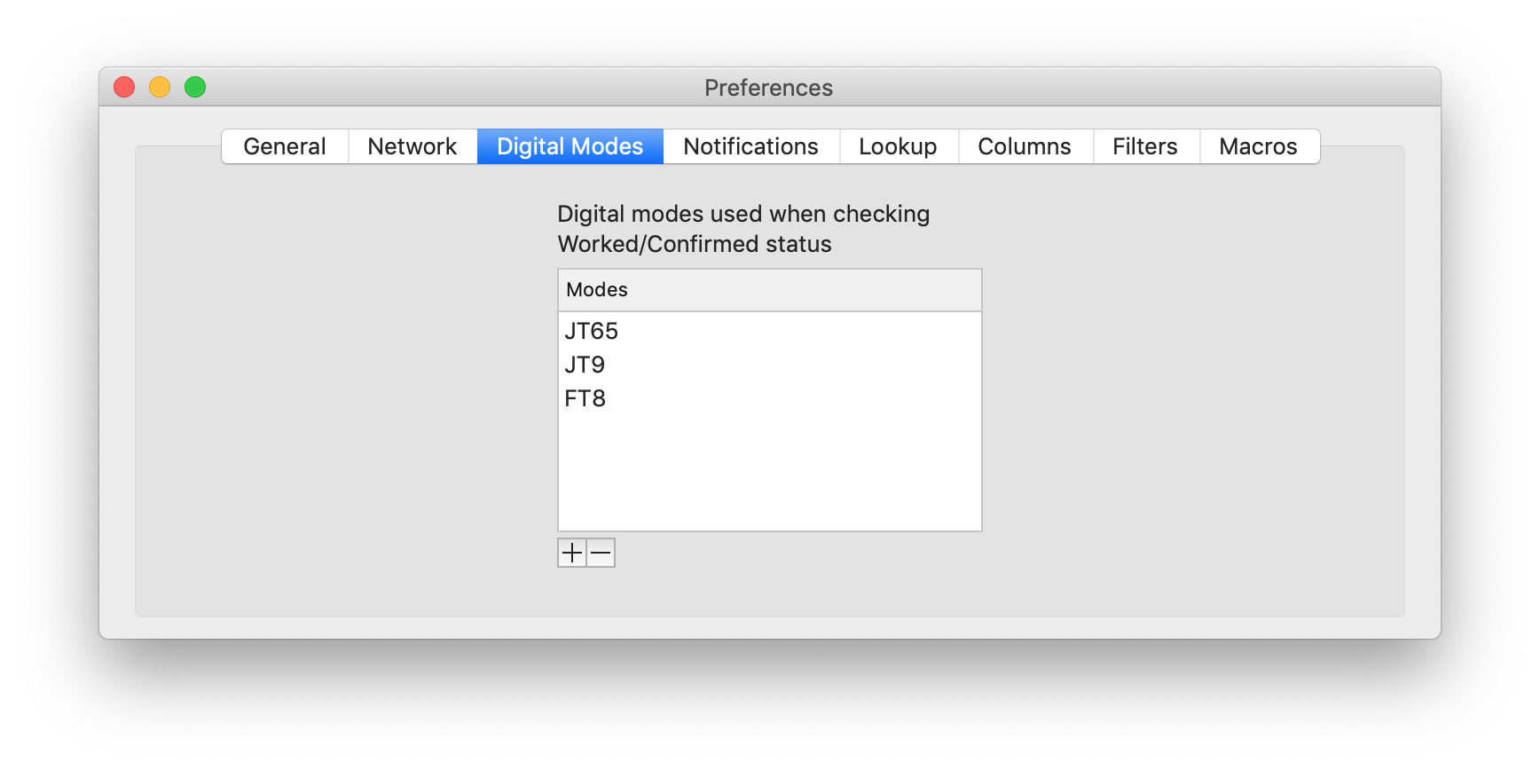 Digital modes