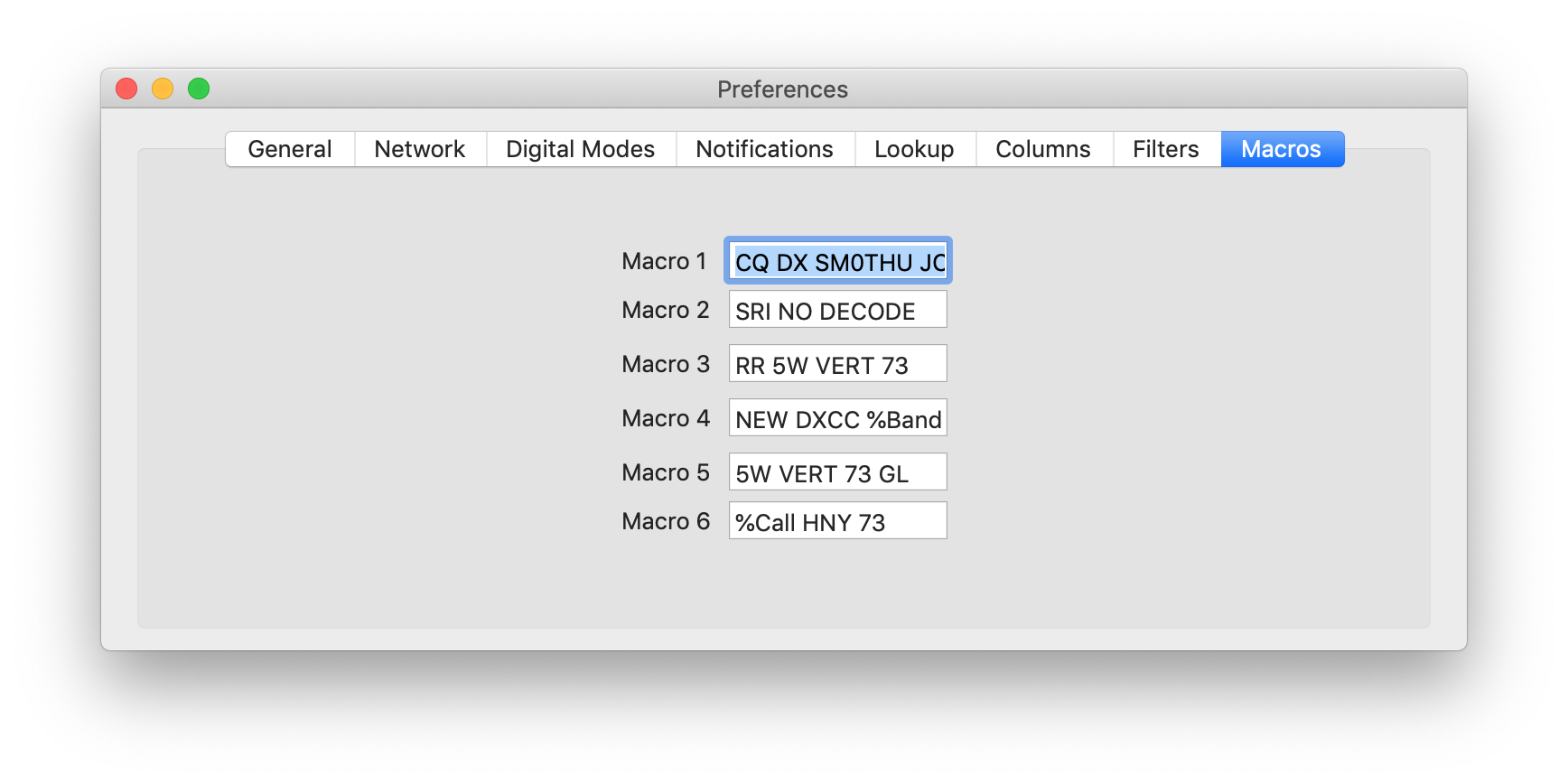 macros